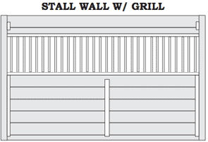 Horse Stall System - Stall Wall